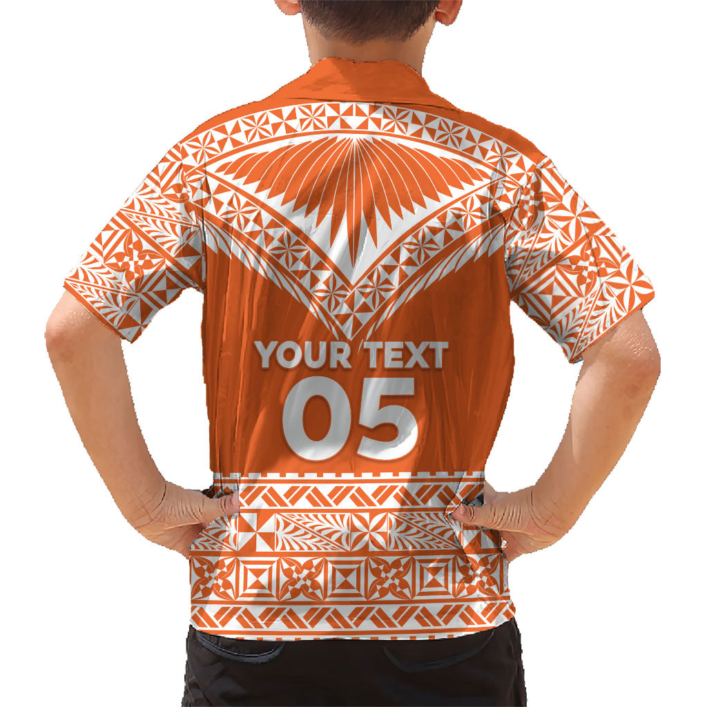 Personalised Tonga Tailulu College Family Matching Off Shoulder Maxi Dress and Hawaiian Shirt Tongan Kupesi Pattern