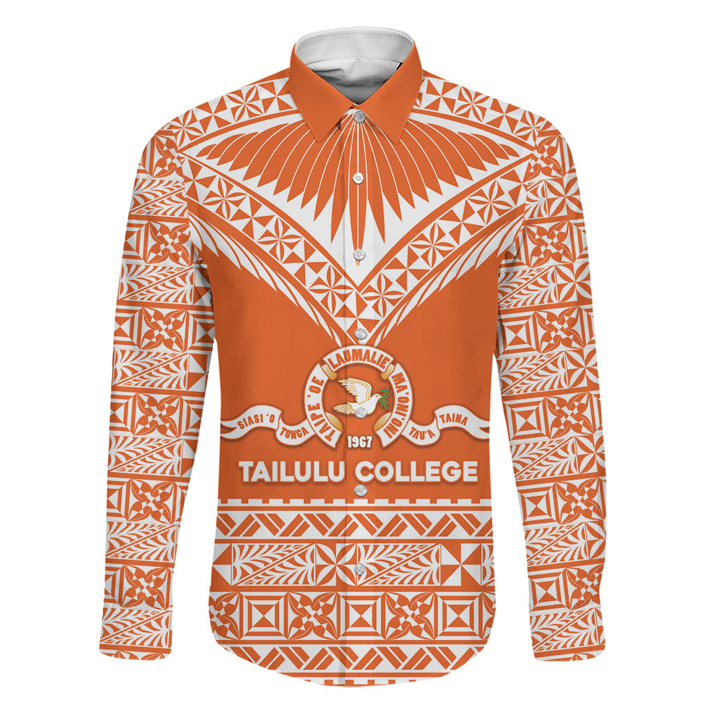 Personalised Tonga Tailulu College Family Matching Off Shoulder Maxi Dress and Hawaiian Shirt Tongan Kupesi Pattern