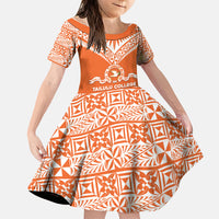 Personalised Tonga Tailulu College Family Matching Puletasi and Hawaiian Shirt Tongan Kupesi Pattern