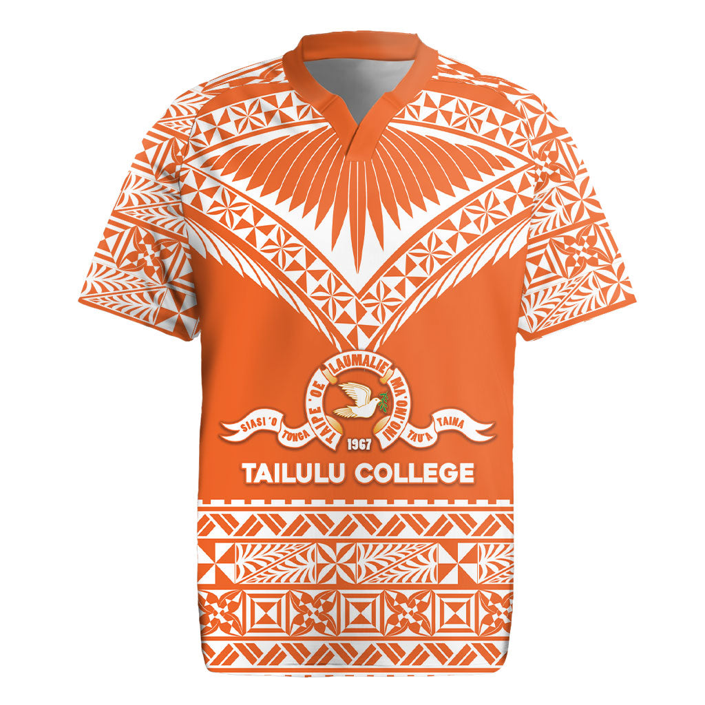 Personalised Tonga Tailulu College Rugby Jersey Tongan Kupesi Pattern
