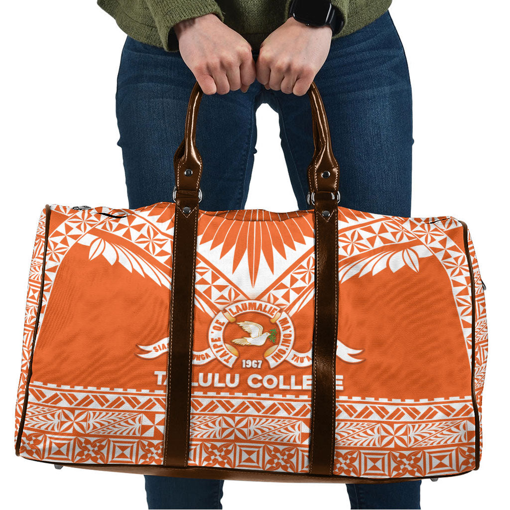 Tonga Tailulu College Travel Bag Tongan Kupesi Pattern