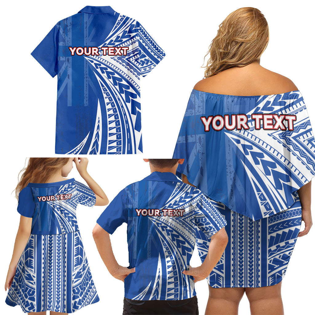 Personalised Hawaii 808 Family Matching Off Shoulder Short Dress and Hawaiian Shirt Unique Style