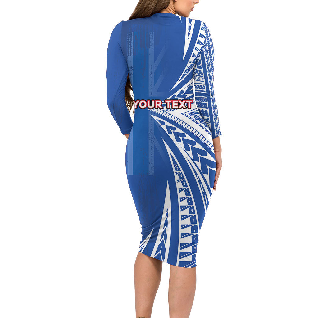 Personalised Hawaii 808 Long Sleeve Bodycon Dress Unique Style