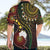 Vanuatu And Australia Aboriginal Hawaiian Shirt Iguana And Kangaroo Together