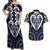 Custom Aotearoa Ngati Tuwharetoa Couples Matching Off Shoulder Maxi Dress and Hawaiian Shirt Maori Tribal Pattern