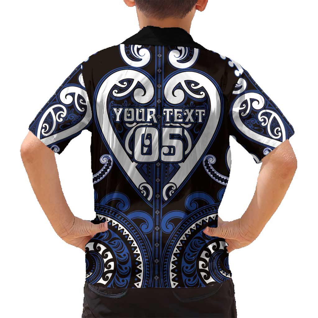 Custom Aotearoa Ngati Tuwharetoa Family Matching Tank Maxi Dress and Hawaiian Shirt Maori Tribal Pattern