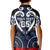 Custom Aotearoa Ngati Tuwharetoa Kid Polo Shirt Maori Tribal Pattern