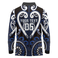 Custom Aotearoa Ngati Tuwharetoa Long Sleeve Polo Shirt Maori Tribal Pattern LT05 - Polynesian Pride