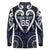 Custom Aotearoa Ngati Tuwharetoa Long Sleeve Polo Shirt Maori Tribal Pattern