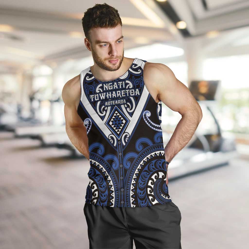 Custom Aotearoa Ngati Tuwharetoa Men Tank Top Maori Tribal Pattern