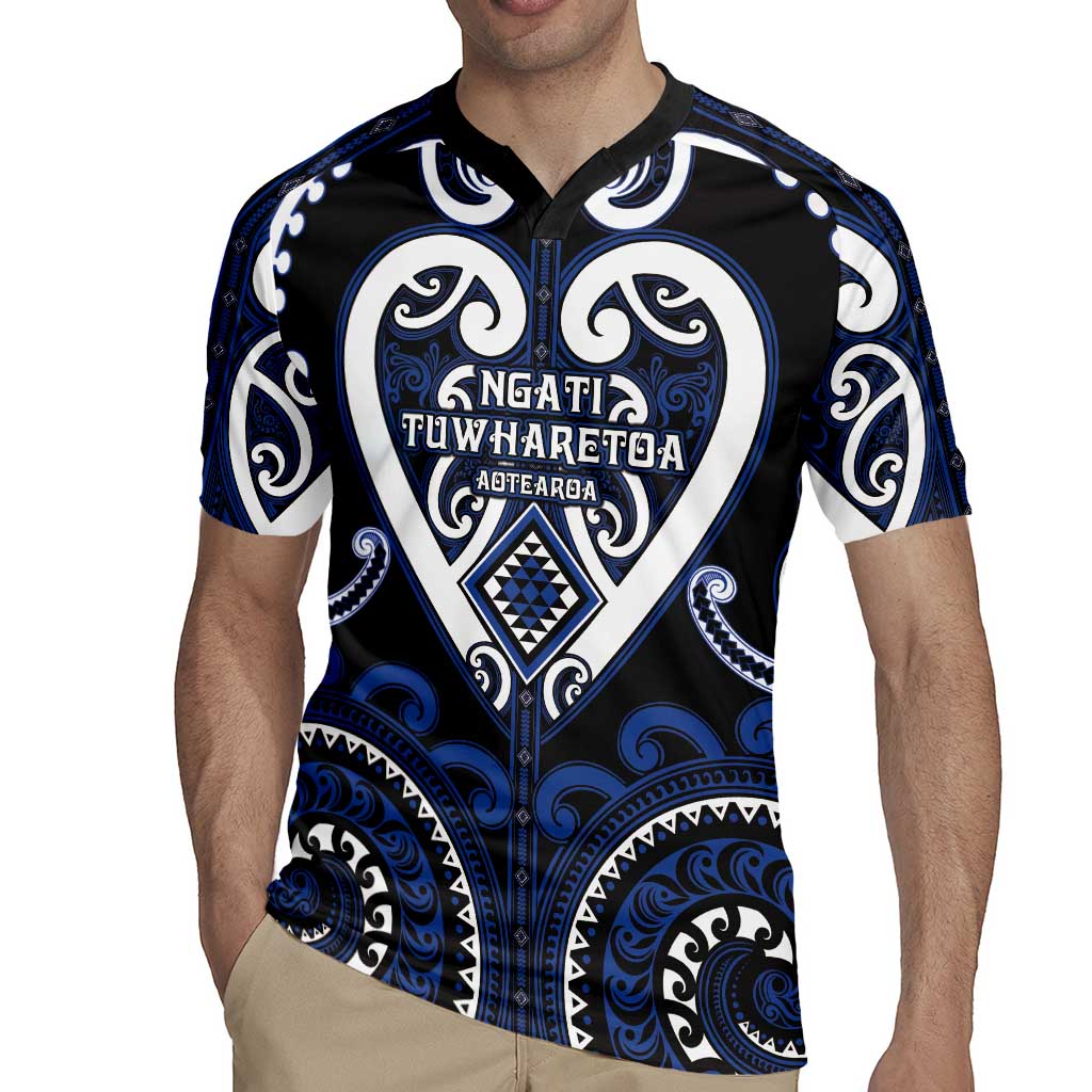 Custom Aotearoa Ngati Tuwharetoa Rugby Jersey Maori Tribal Pattern