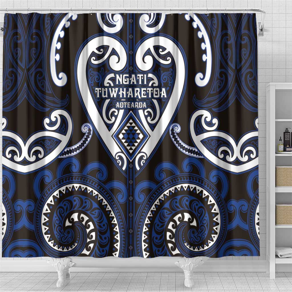 Aotearoa Ngati Tuwharetoa Shower Curtain Maori Tribal Pattern