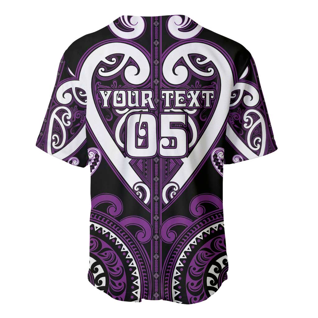 Custom Aotearoa Rangitane Baseball Jersey Maori Tribal Pattern