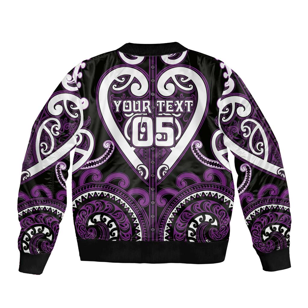 Custom Aotearoa Rangitane Bomber Jacket Maori Tribal Pattern LT05 - Polynesian Pride