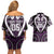 Custom Aotearoa Rangitane Couples Matching Off Shoulder Short Dress and Hawaiian Shirt Maori Tribal Pattern