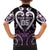Custom Aotearoa Rangitane Family Matching Off The Shoulder Long Sleeve Dress and Hawaiian Shirt Maori Tribal Pattern