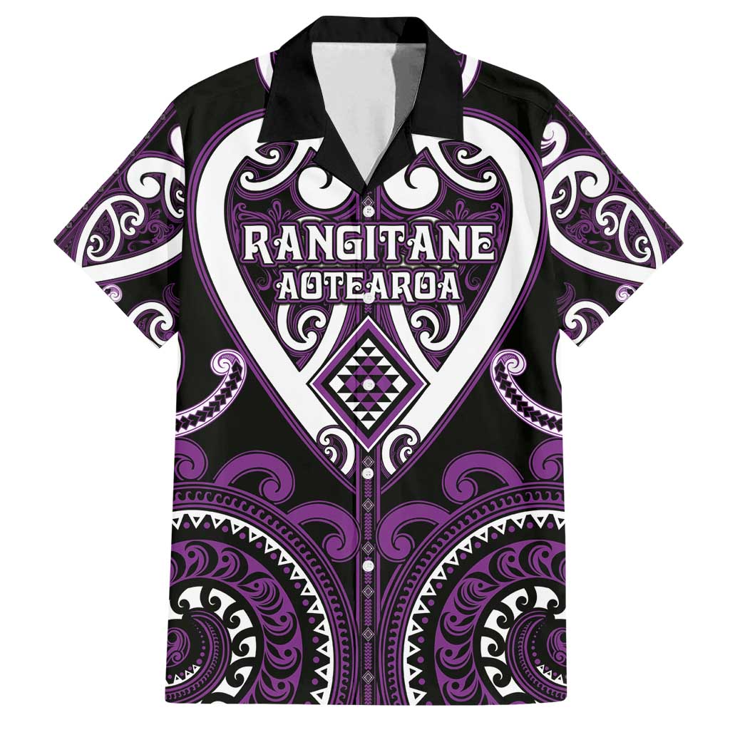 Custom Aotearoa Rangitane Family Matching Off Shoulder Maxi Dress and Hawaiian Shirt Maori Tribal Pattern