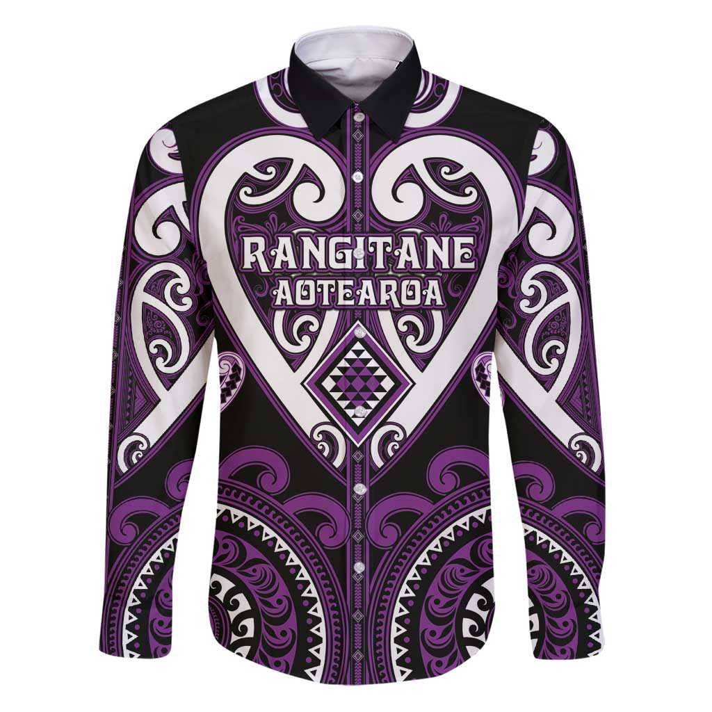 Custom Aotearoa Rangitane Family Matching Puletasi and Hawaiian Shirt Maori Tribal Pattern