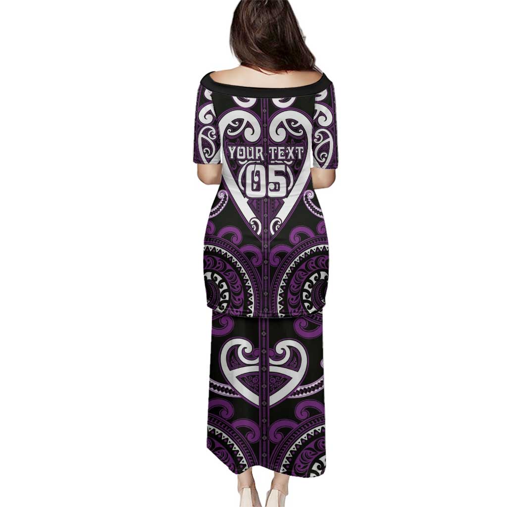 Custom Aotearoa Rangitane Family Matching Puletasi and Hawaiian Shirt Maori Tribal Pattern