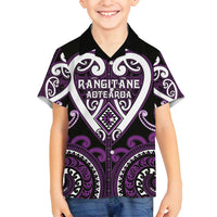 Custom Aotearoa Rangitane Family Matching Summer Maxi Dress and Hawaiian Shirt Maori Tribal Pattern