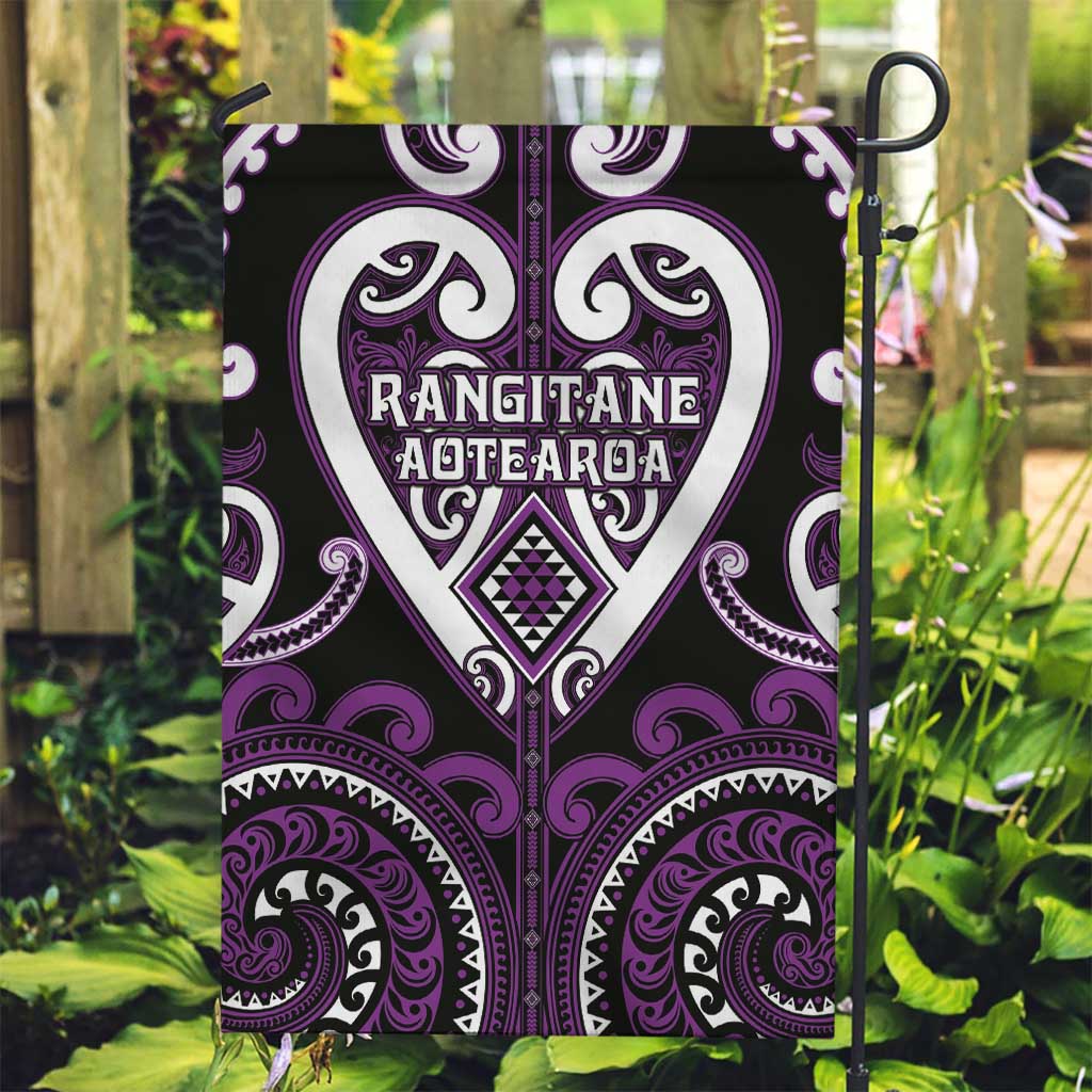 Aotearoa Rangitane Garden Flag Maori Tribal Pattern
