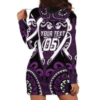 Custom Aotearoa Rangitane Hoodie Dress Maori Tribal Pattern LT05 - Polynesian Pride