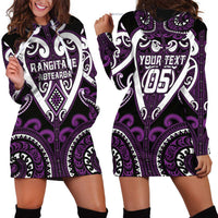 Custom Aotearoa Rangitane Hoodie Dress Maori Tribal Pattern LT05 - Polynesian Pride