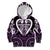 Custom Aotearoa Rangitane Kid Hoodie Maori Tribal Pattern