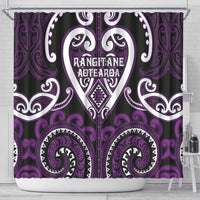 Aotearoa Rangitane Shower Curtain Maori Tribal Pattern