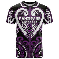 Custom Aotearoa Rangitane T Shirt Maori Tribal Pattern