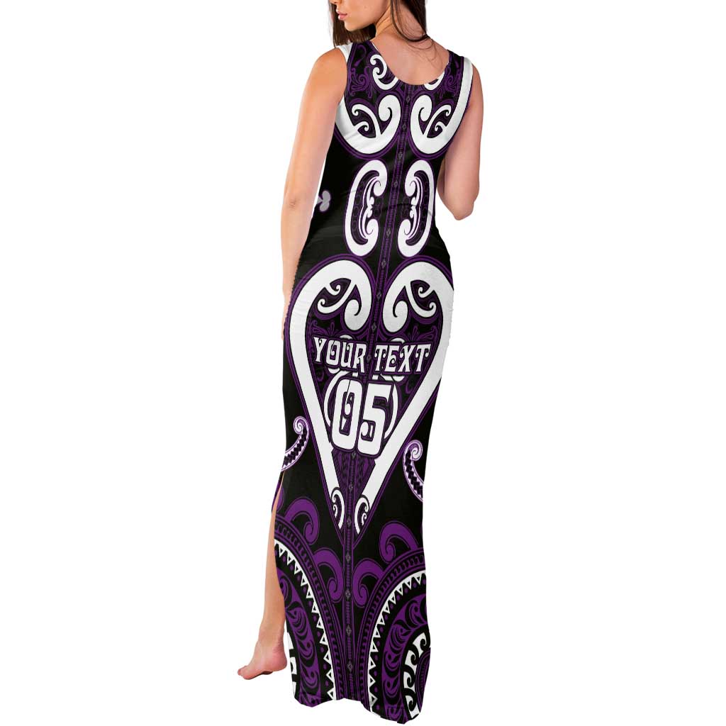 Custom Aotearoa Rangitane Tank Maxi Dress Maori Tribal Pattern