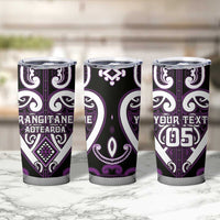 Custom Aotearoa Rangitane Tumbler Cup Maori Tribal Pattern