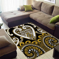 Aotearoa Taranaki Area Rug Maori Tribal Pattern