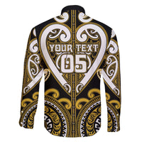 Custom Aotearoa Taranaki Family Matching Off The Shoulder Long Sleeve Dress and Hawaiian Shirt Maori Tribal Pattern