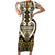 Custom Aotearoa Taranaki Family Matching Short Sleeve Bodycon Dress and Hawaiian Shirt Maori Tribal Pattern