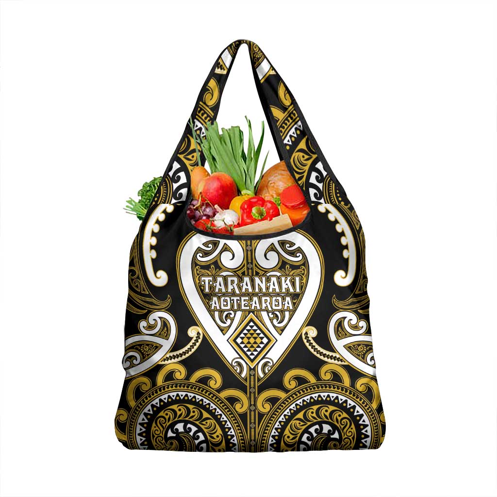 Aotearoa Taranaki Grocery Bag Maori Tribal Pattern
