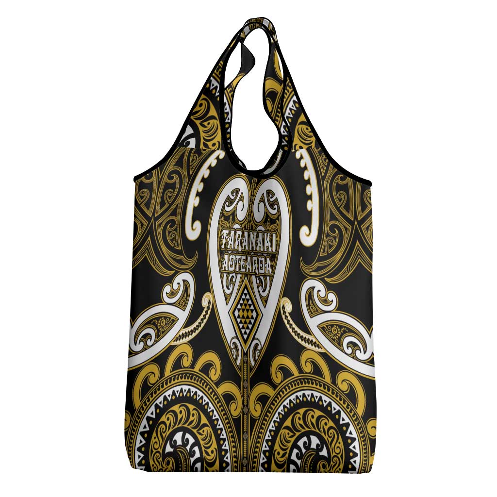 Aotearoa Taranaki Grocery Bag Maori Tribal Pattern