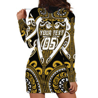 Custom Aotearoa Taranaki Hoodie Dress Maori Tribal Pattern LT05 - Polynesian Pride