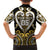 Custom Aotearoa Taranaki Kid Hawaiian Shirt Maori Tribal Pattern