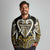Custom Aotearoa Taranaki Long Sleeve Polo Shirt Maori Tribal Pattern