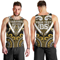Custom Aotearoa Taranaki Men Tank Top Maori Tribal Pattern