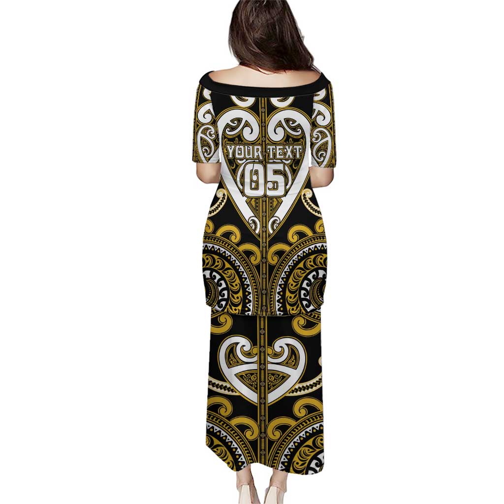 Custom Aotearoa Taranaki Puletasi Maori Tribal Pattern