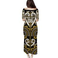 Custom Aotearoa Taranaki Puletasi Maori Tribal Pattern