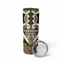 Custom Aotearoa Taranaki Skinny Tumbler Maori Tribal Pattern