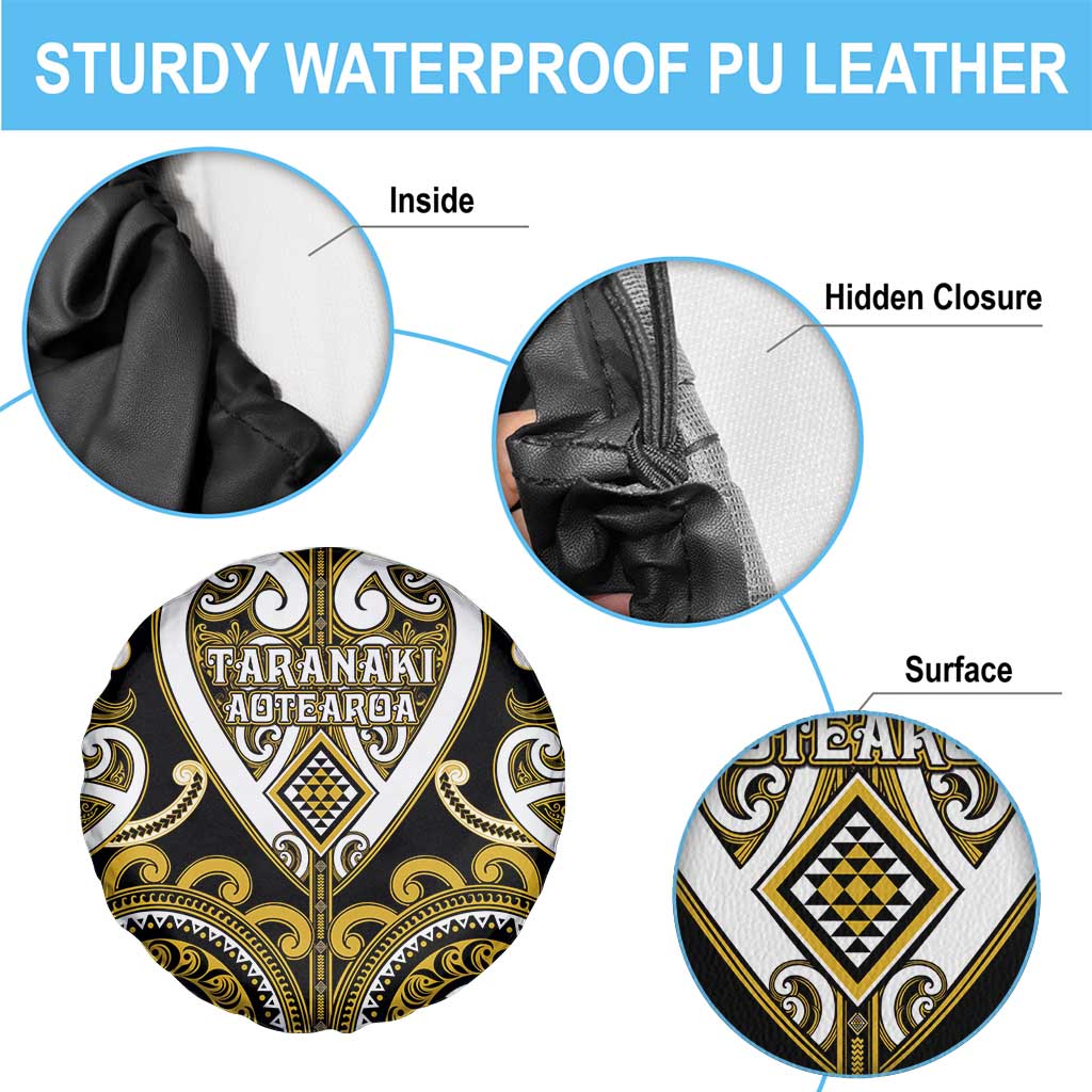Aotearoa Taranaki Spare Tire Cover Maori Tribal Pattern