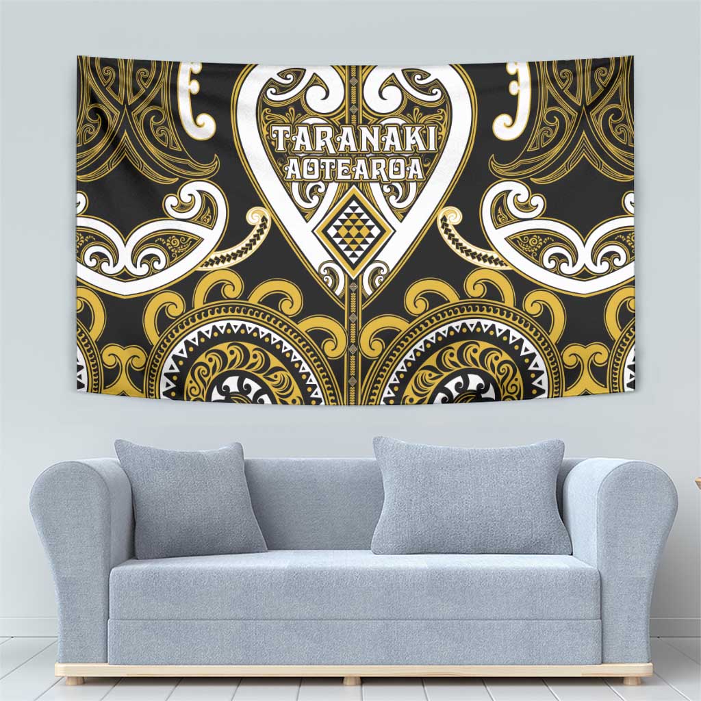 Aotearoa Taranaki Tapestry Maori Tribal Pattern