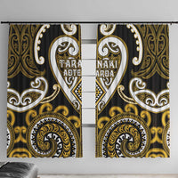 Aotearoa Taranaki Window Curtain Maori Tribal Pattern