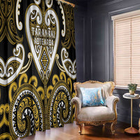 Aotearoa Taranaki Window Curtain Maori Tribal Pattern