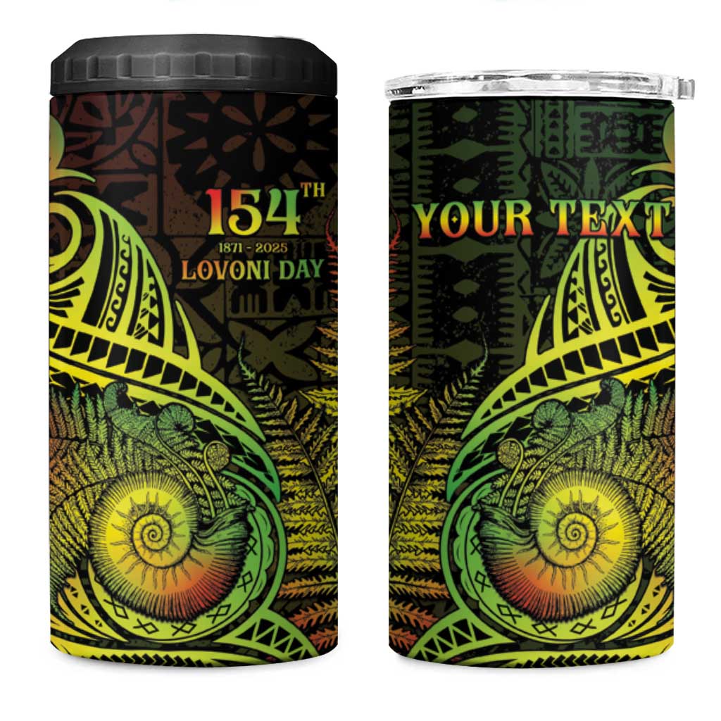 Personalised Fiji Lovoni Day 4 in 1 Can Cooler Tumbler 154th Years