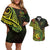 Personalised Fiji Lovoni Day Couples Matching Off Shoulder Short Dress and Hawaiian Shirt 154th Years